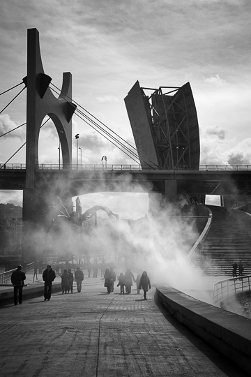 Bilbao - Guggenheim Museum #6 - La Salve Bridge - Red Arch
